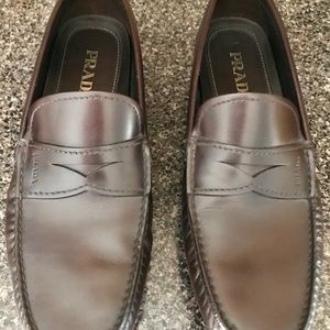 PRADA Saffiano Leather Loafers